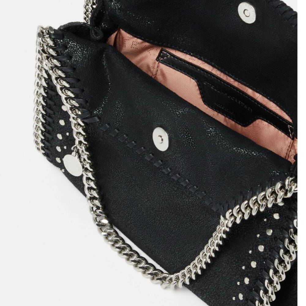 Stella McCartney Falabella Studded Tiny Tote Bag With Card - Picture 10 of 10